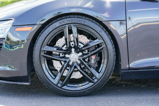 Photo Of A Black Audi R8 Performance Sports Car