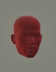 3d rendered illustration of a person in red