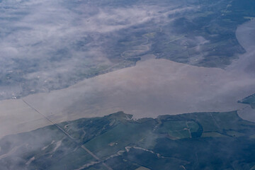 Aerial view of the Chesapeake Bay