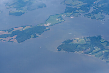 Aerial view of the Chesapeake Bay