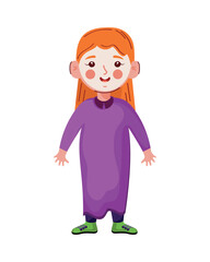 girl wearing ghost costume