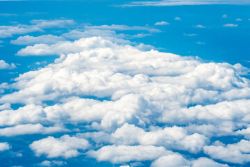 Aerial view of clouds over the Chesapeake Bay areas of Virginia and Maryland the Northern Neck and...