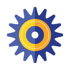 blue gear cog setting