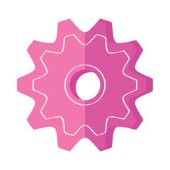 pink gear cog setting