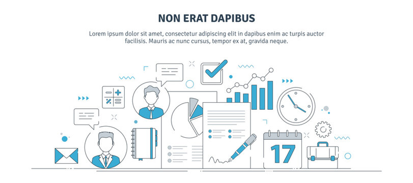 Business Finance, Agreement And Partnership Banner Template With Thin Line Icons For Websites. Business, Finance And Investment Icons.