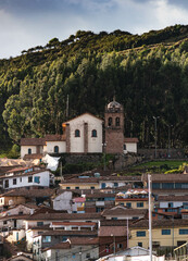 Saint Cristobal Church at the top of Cusco, Perú.
