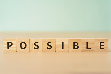 「POSSIBLE」と書かれたブロック
