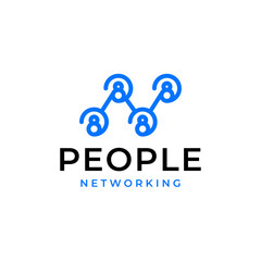 People Teamwork Unity Network Logo Icon Template