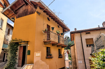 Idyllic scenery and architecture on the streets and pathways around Lake Como, Italy