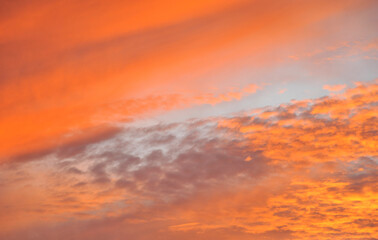 sunrise with beautiful twilight clound