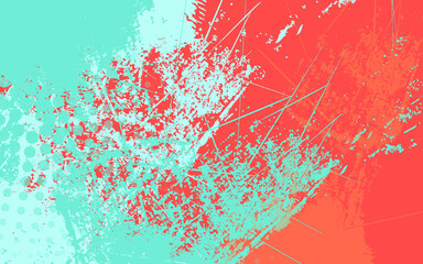 Obraz premium Abstract grunge texture red and blue color background
