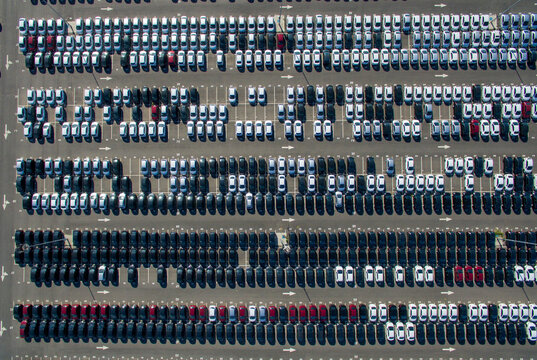 cenital estacionamiento de autos