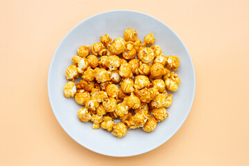 Honey caramel popcorn. Delicious snack