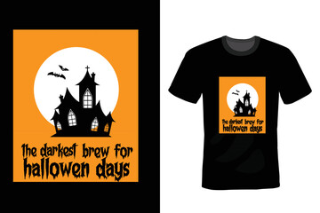 
Halloween trendy graphics t-shirt design