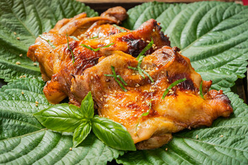 Japanese style, teriyaki chicken thigh