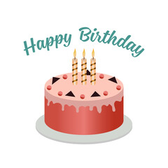 Birthday Cake Designs Vectors