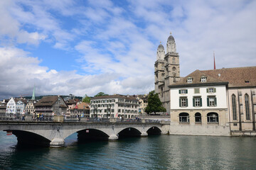 Fototapeta na wymiar Zurich city centre, Switzerland
