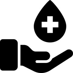 Fototapeta premium blood donation icon