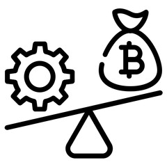 Trendy line icon of a business manager 