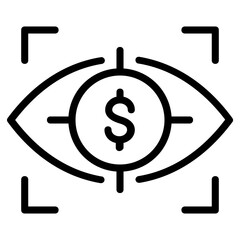 A business monitoring line icon download