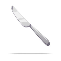 Butter knife vector isolated illustration