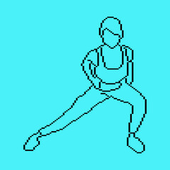 Pixeled human element