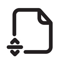 Merge Files Icon with Outline Style