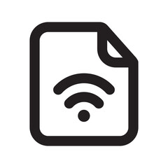 Network Files Icon with Outline Style