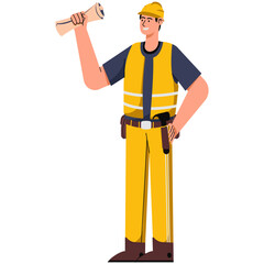 Construction Worker Illustration 