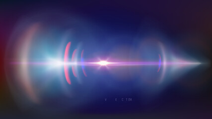 Abstract bokeh lights on lens