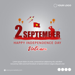Vector illustration for Vietnam Independence Day