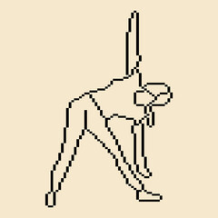 Pixeled human element