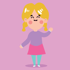 Character for motion design vector (girl)