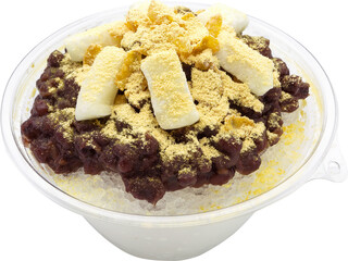  ice flakes  isolated on white background