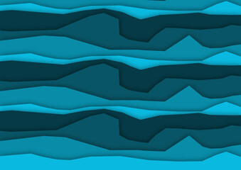 Overlay flat design blue colour abstract illustration for background