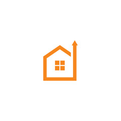 home arrow logo vector icon illustration