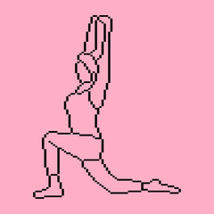Pixeled human element
