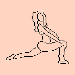 Pixeled human element