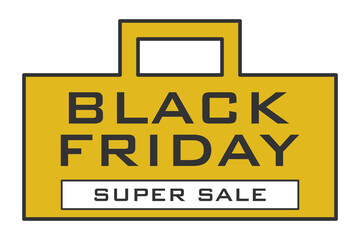 Obraz premium BLACK FRIDAY SALE Shopping Day, Vector illustration.