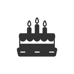 birthday cake icons  symbol vector elements for infographic web