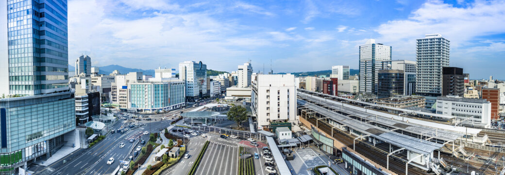 静岡県静岡市の静岡駅北口の市街地