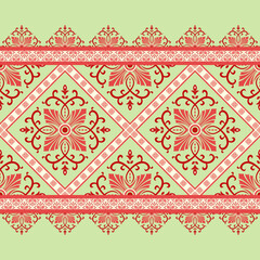 Geometric patterns, seamless, suitable for printing fabrics, carpets, tiles, vector files.