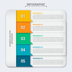 Editable Flat Business Solution Infographic Illustration