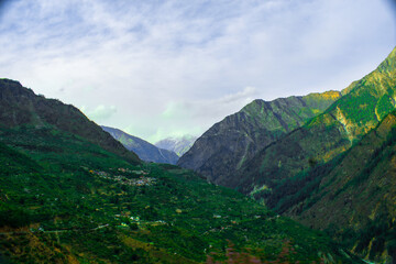 Fototapeta premium mountain landscape with clouds