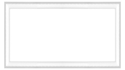 Obraz premium White picture vintage frame.