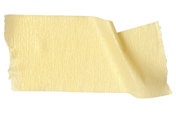 Yellow washi tape cut out png.