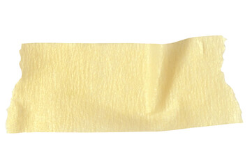 Yellow washi tape cut out png.
