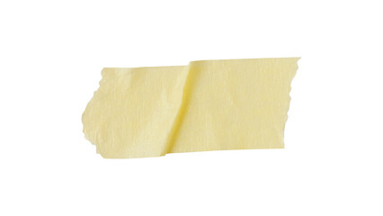 Yellow washi tape cut out png.