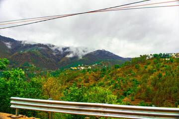 bench in the mountains