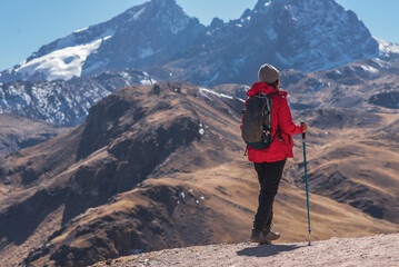 Amazing Mountainous Landscape In Peru.

photography of huaraz peru, with people with hiking...